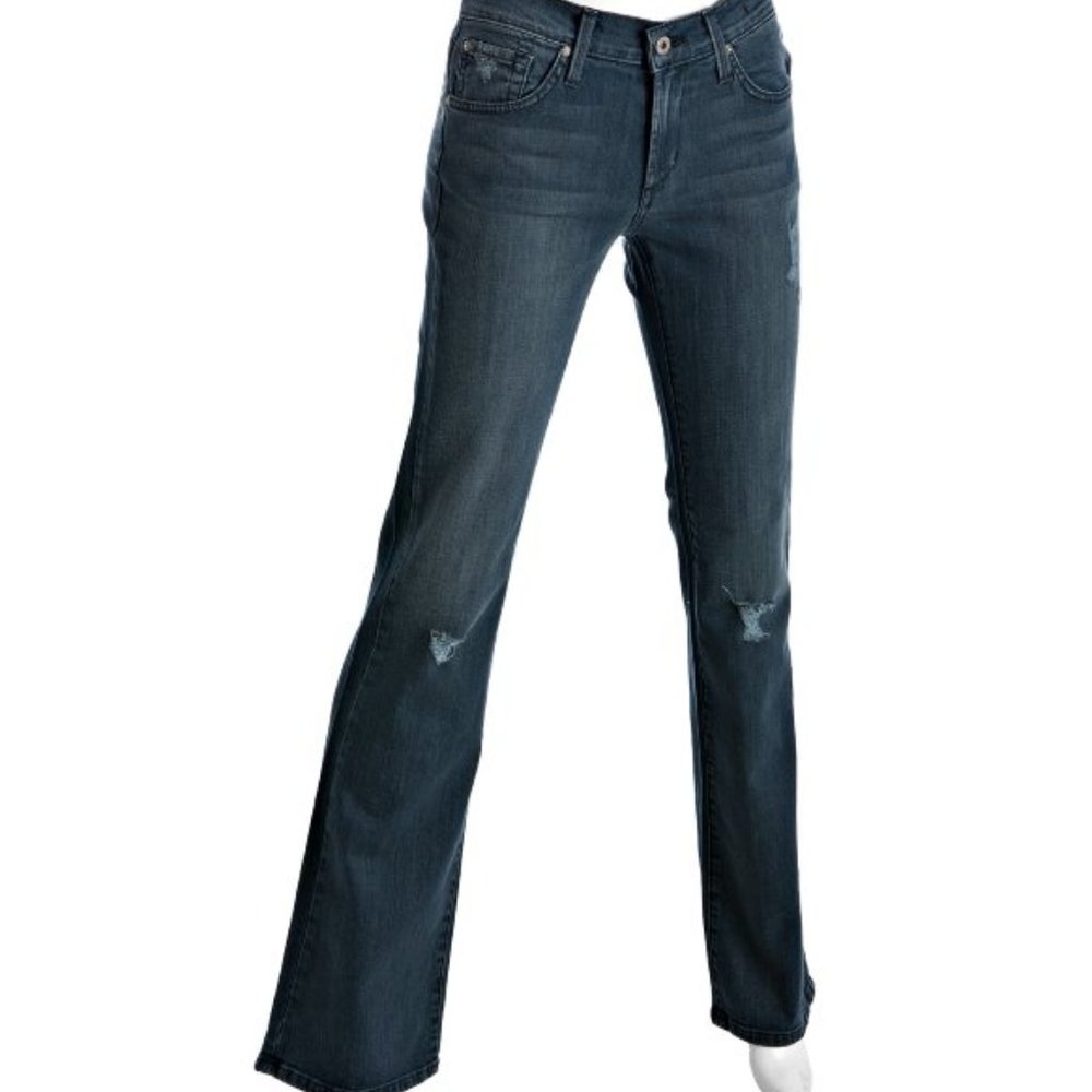 NWT $175 JAMES JEANS Steel Blue Distressed Reboot sz 25 0